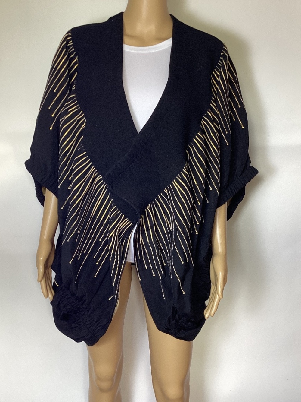 Zero+Maria Cornejo Evia Cotton Voile Cardigan Shrug Sz M - Picture 2 of 7